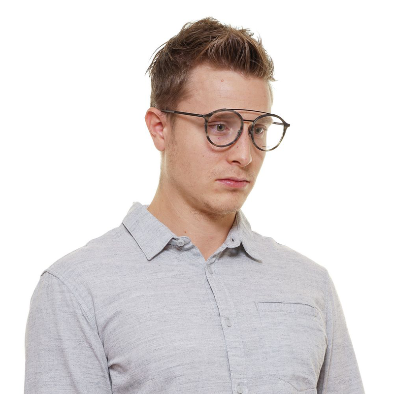 Gray metal & plastic glasses (frames)-null