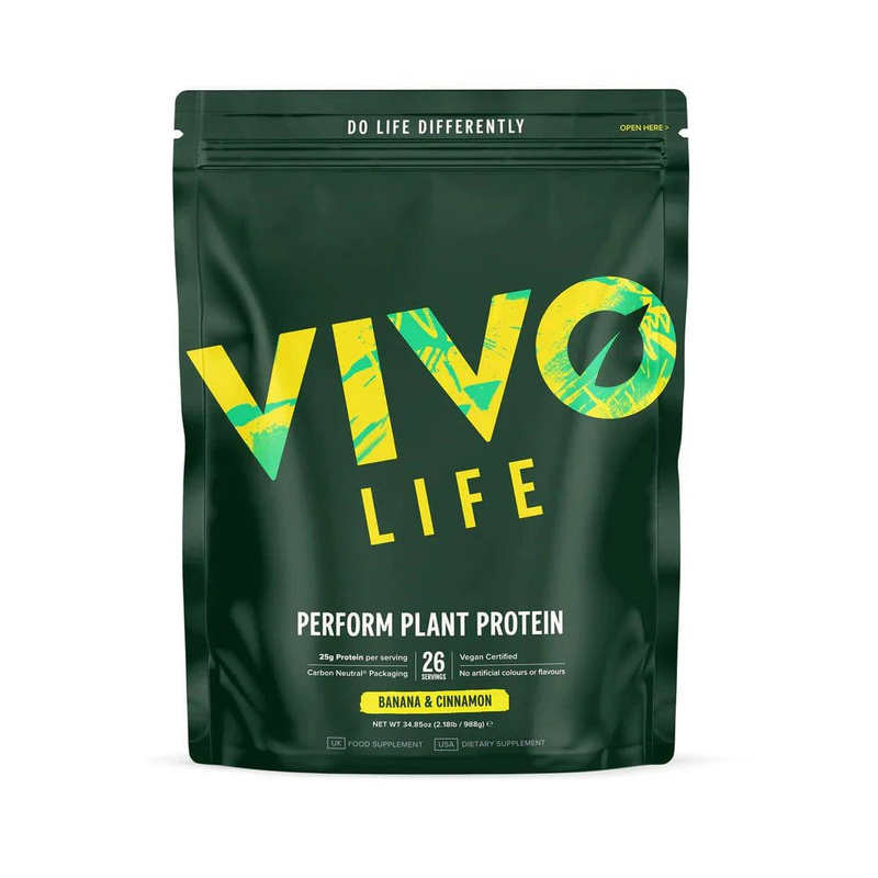 Large perform raw plant protein & bcaa - vivo life-null