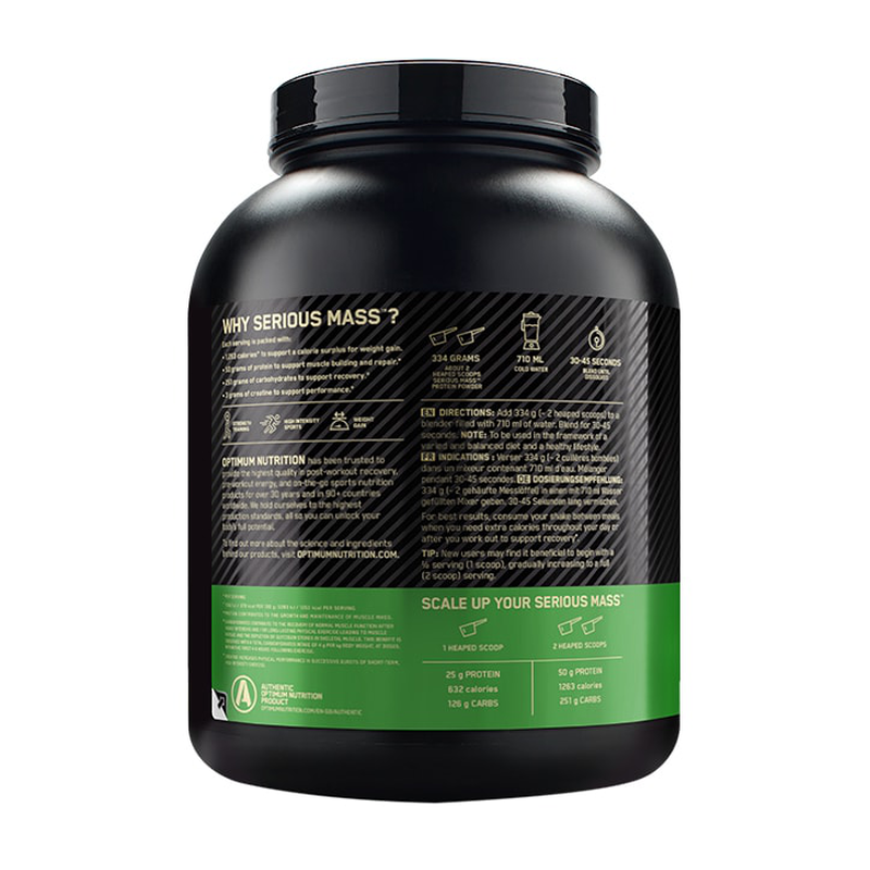 Optimum nutrition serious mass &mu;&pi;&iota;&sigma;&kappa;ό&tau;&omicron; & &kappa;&rho;έ&mu;&alpha; 2.7kg-null