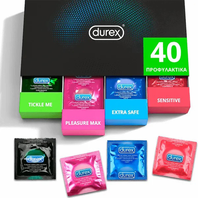 Durex surprise me drawer variety pack of 40pcs, , medium-null