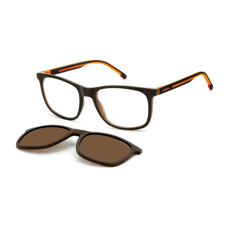 Brown plastic glasses (frames)-null