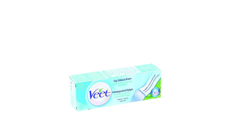 Veet aloe vit e sensitive cream 100ml, , medium-null