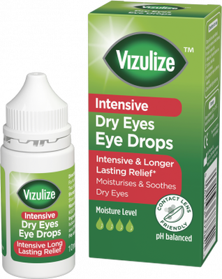 Vizulize intensive dry eye drops 10ml + tired eye drops 15ml offer
