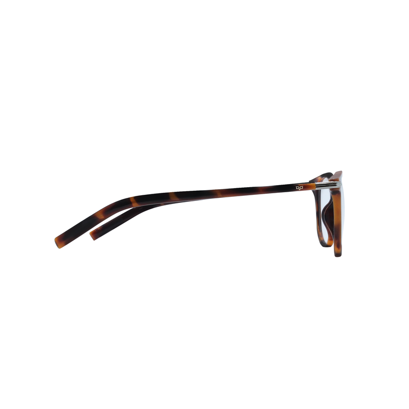 Product image: OJO personal style square handmade with shell brown frame and temples with demo lenses, , medium-null