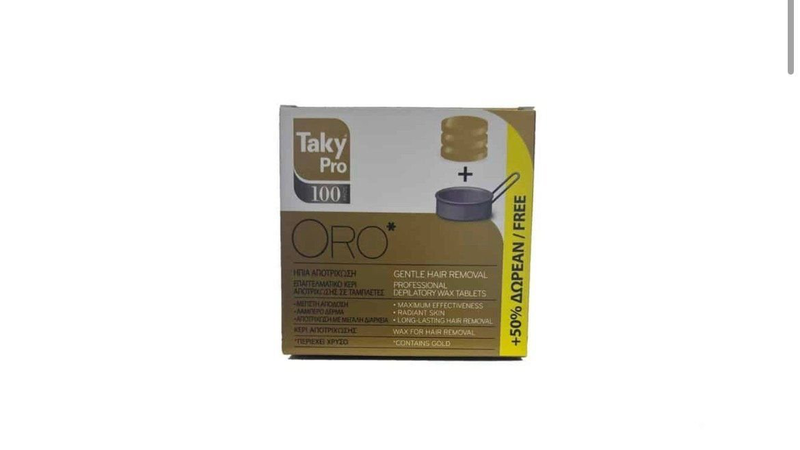 Taky pro oro professional wax tablets with pot 40g +50% free, , medium image number null