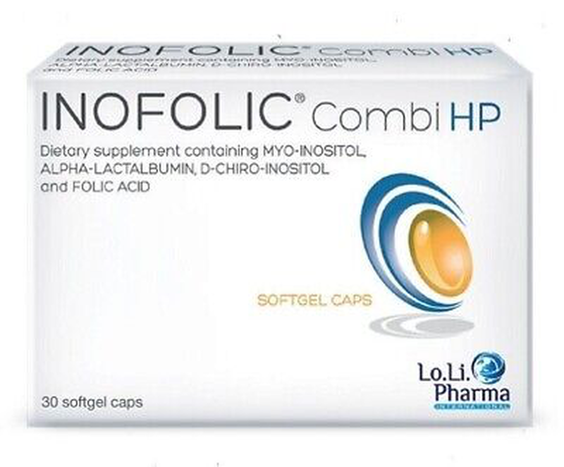 Inofolic combi hp &ndash; advanced pcos & fertility support with myo‑inositol &ndash; 30 softgel capsules, , medium-null