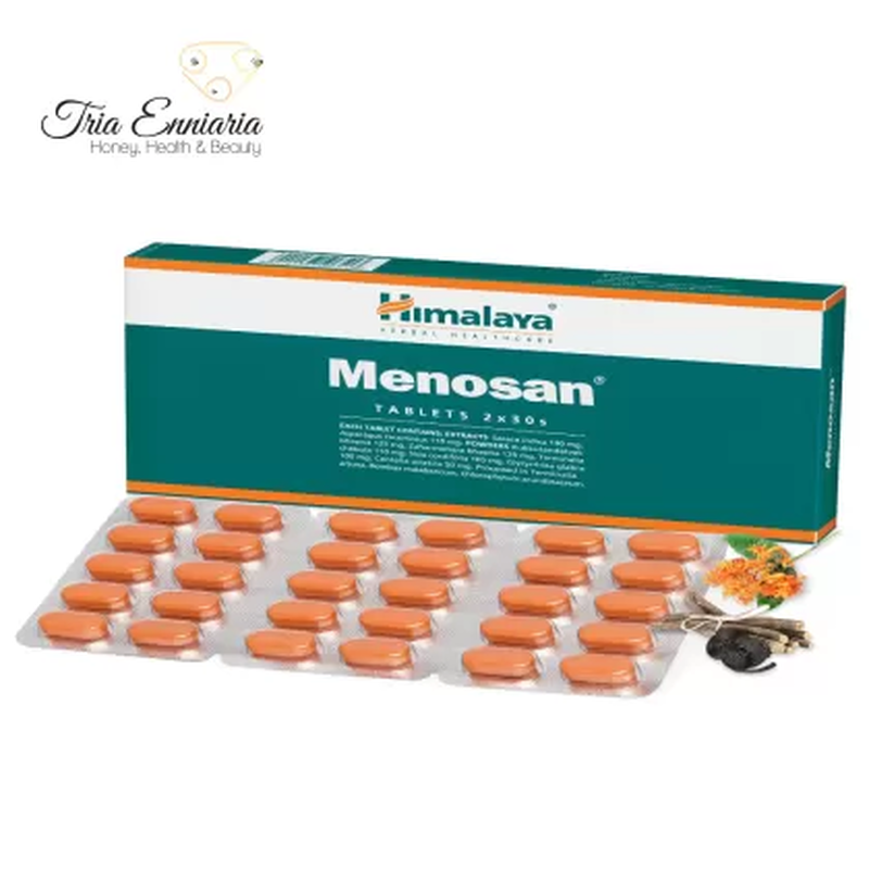 Product image: Menosan, support in menopause, 60 tablets, himalaya, , medium-null