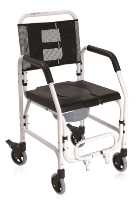 Shower chair aluminium painted and toilet with four castors  rs939, , medium
