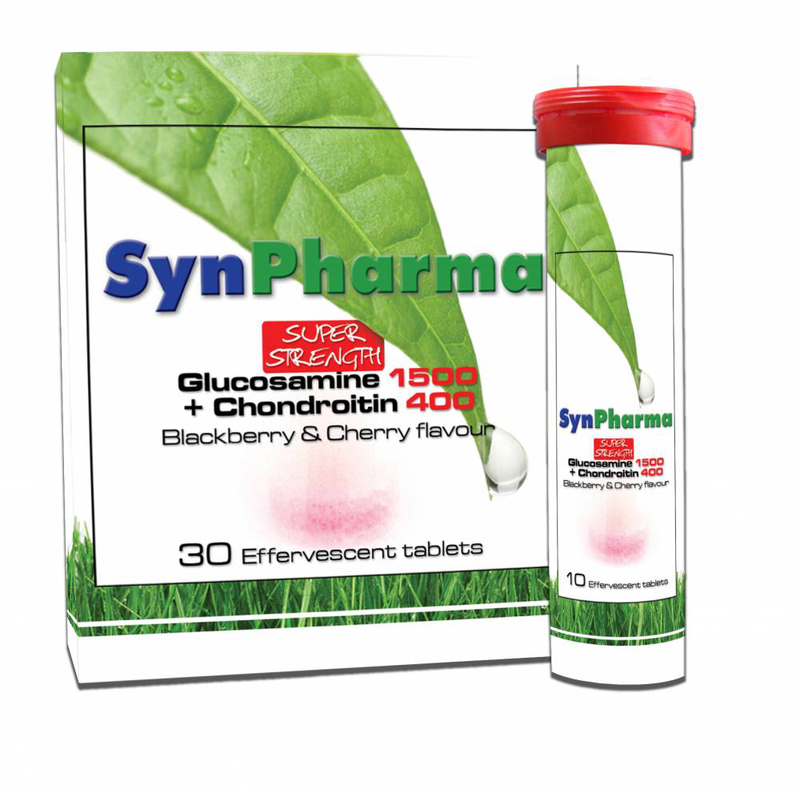 Synpharma glucosamine 1500mg + chondroitin 400mg x 30 effervescent tablets, , medium-null