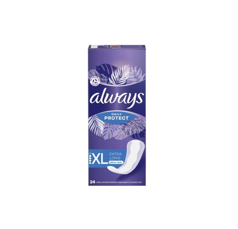 Always daily protect extra long odour lock 24 pantyliners, , medium-null
