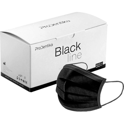 Medical face masks black 50 s 5x10pcs pl, , medium