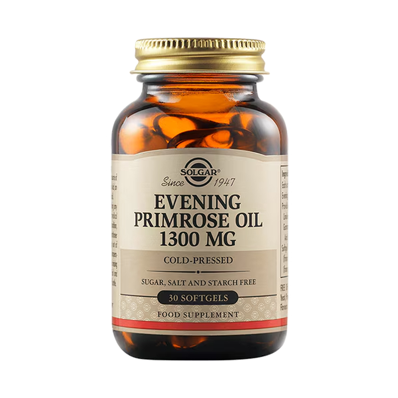 Solgar evening primrose oil 1300mg x 30 softgels - for the relief of premenstrual & menopause symptoms, , medium-null