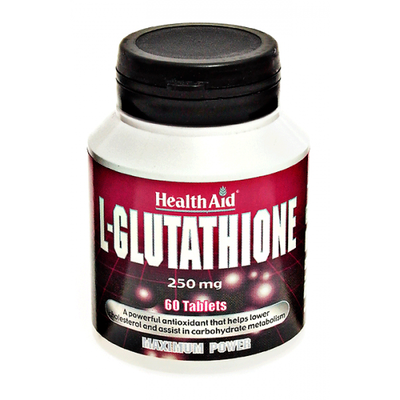 Health aid l-glutathione 250mg 60 tabs, , medium