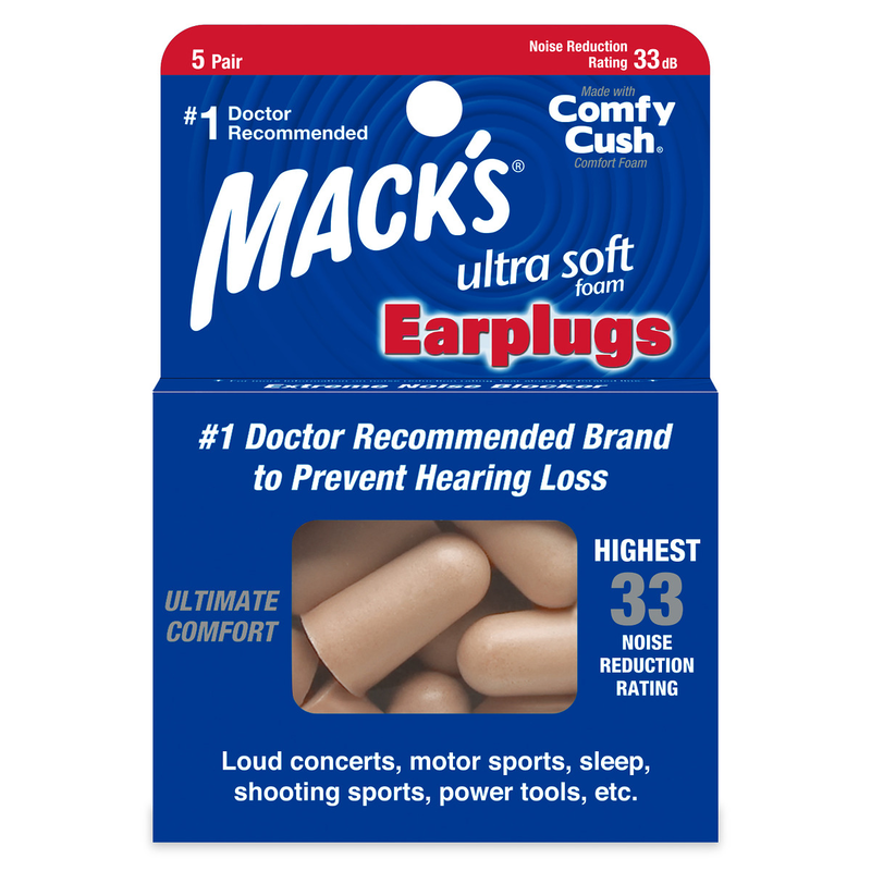 Macks ultra noise blocker soft foam ear plugs 5pairs, , medium-null