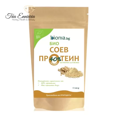 Organic soy protein, powder 200 g, bionia
