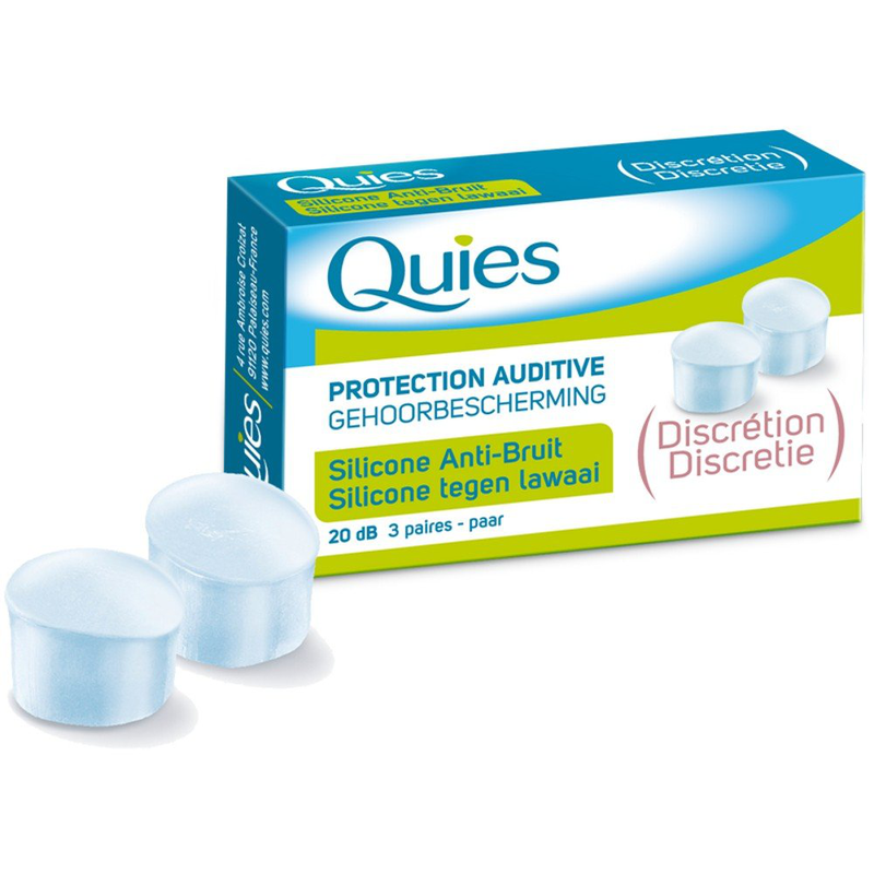 Quies silicone, ear plugs, 3pairs, , medium-null