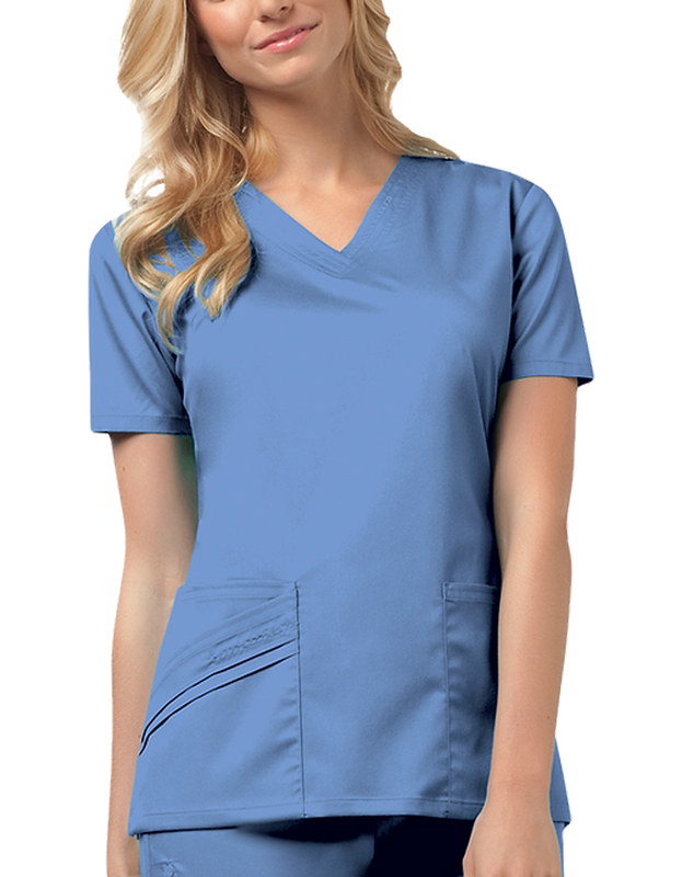 Cherokee 1845 v-neck top - ciel , s-null