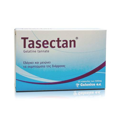Tasectan gelatine tannate 500mg 15capsules, , medium