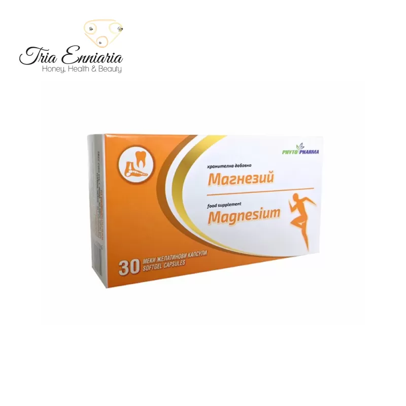 Magnesium, food supplement, 30 softgel capsules, phytopharma, , medium-null