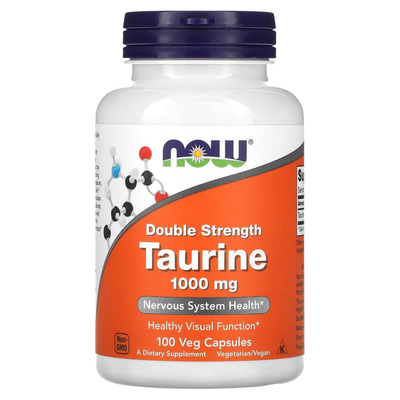 Now taurine 1000mg, 100 veg caps