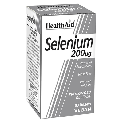 Health aid selenium 200mg prolonged release x 60 veg tablets, , medium