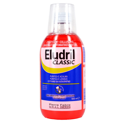 Eludril classic 500ml, mouthwash, 500ml
