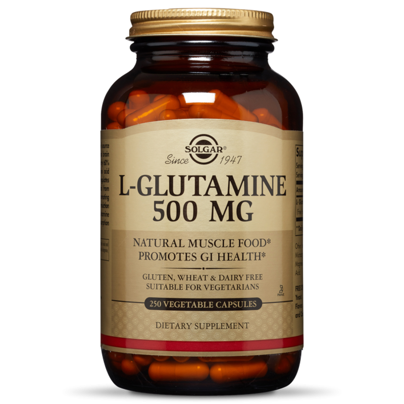 Solgar l-glutamine 500mg x 50 capsules - supports immune, neural & gastrointestinal system - suitable for person with intense stress & intense sports activities, , medium image number null