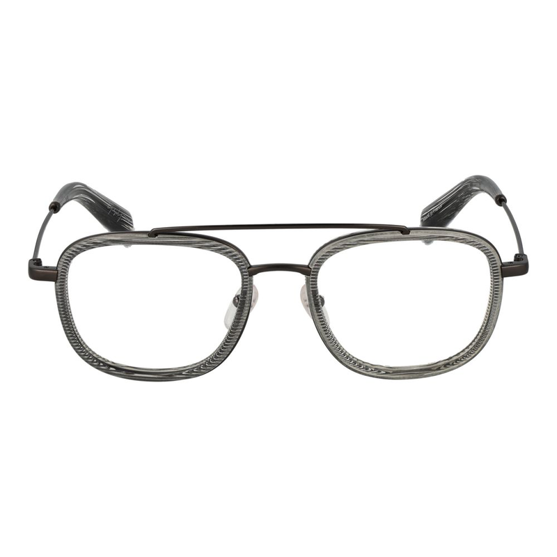 Gray plastic glasses (frames)-null