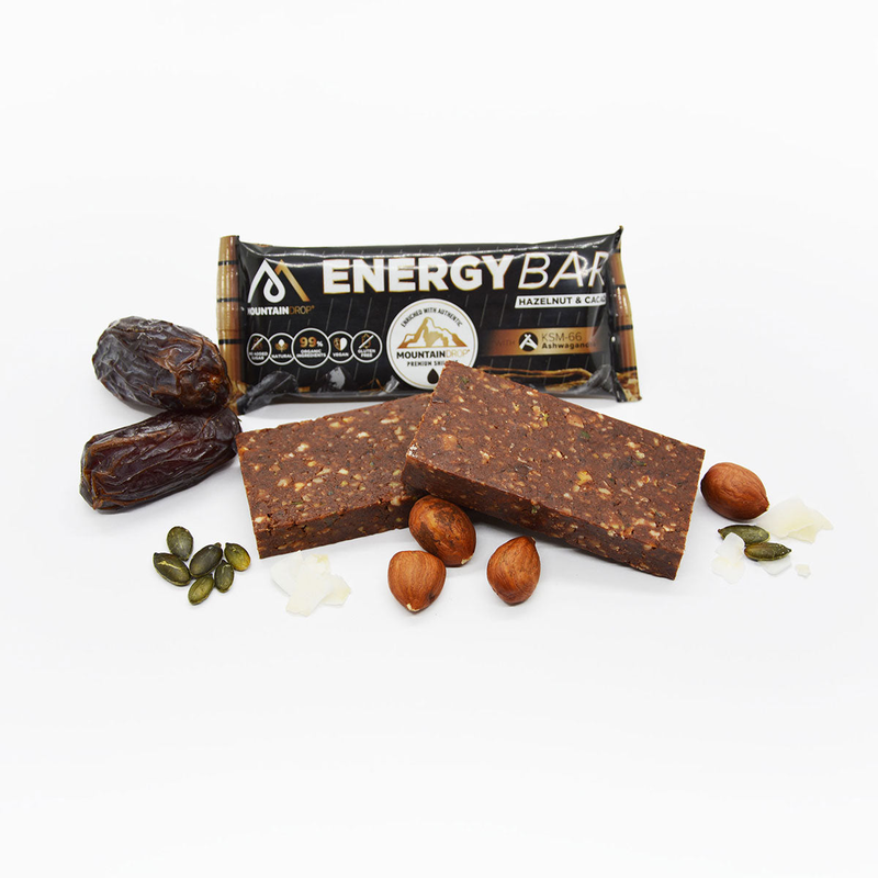 Product image: Mountaindrop, sugar free energy bar hazlenut cacao with ashwagandha & shilajit, 45g, , medium-null