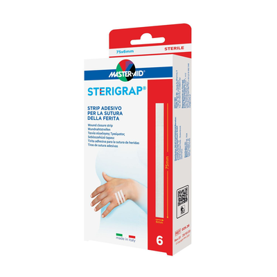 Master-aid sterigrap 6 strips 75mmx6mm, , medium