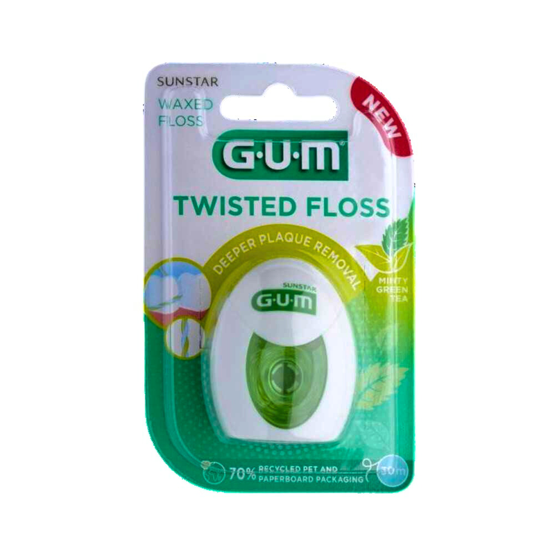Gum twisted floss waxed x 30m, , medium-null