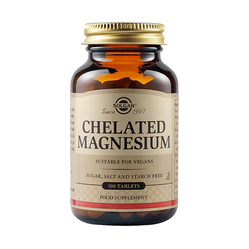 Solgar chelated magnesium 100 &tau;&alpha;&mu;&pi;&lambda;έ&tau;&epsilon;&sigmaf;, , medium-null