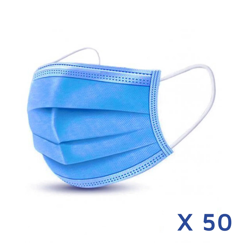 Surgical face masks 3ply (pack of 50), , medium-null
