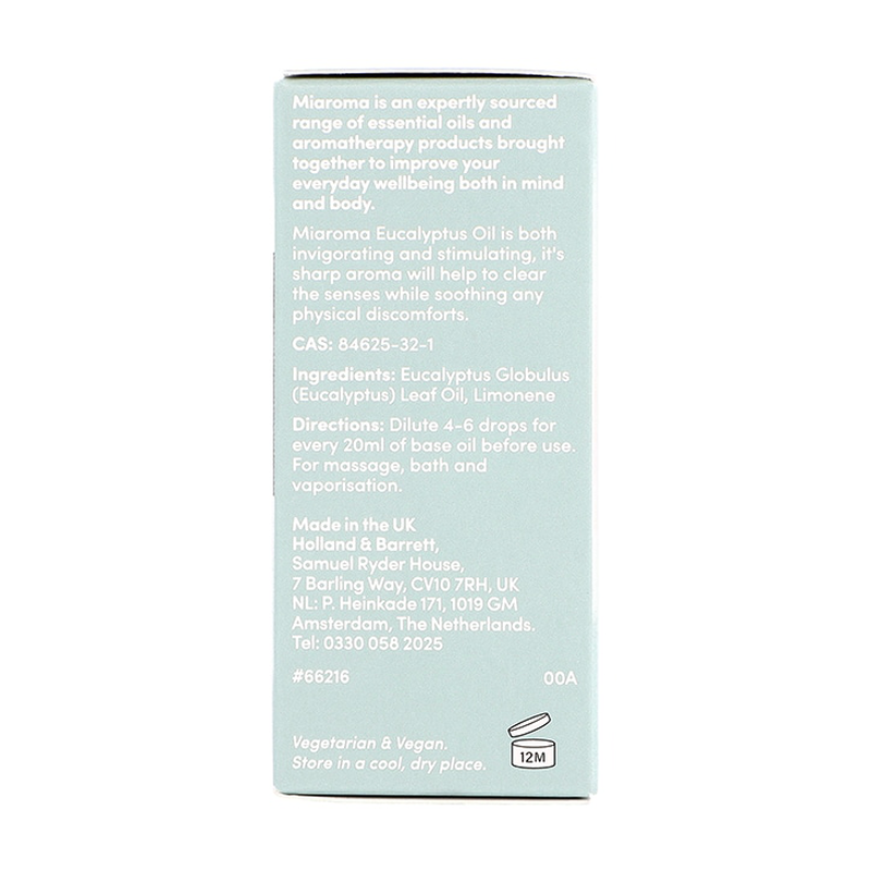 Miaroma eucalyptus pure essential oil 20ml-null