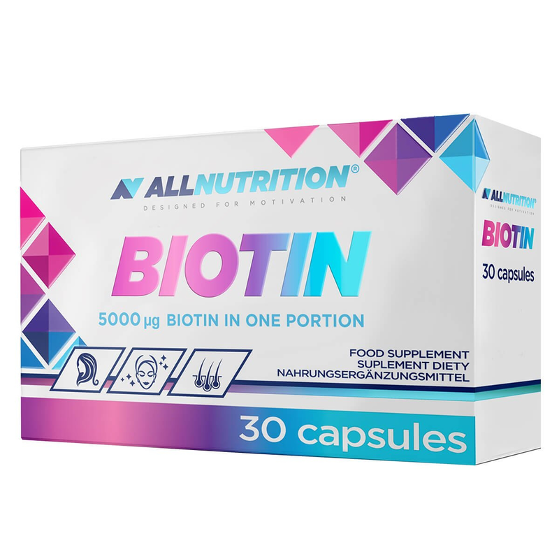 Allnutrition biotin 5000mcg - 30 caps, , medium-null