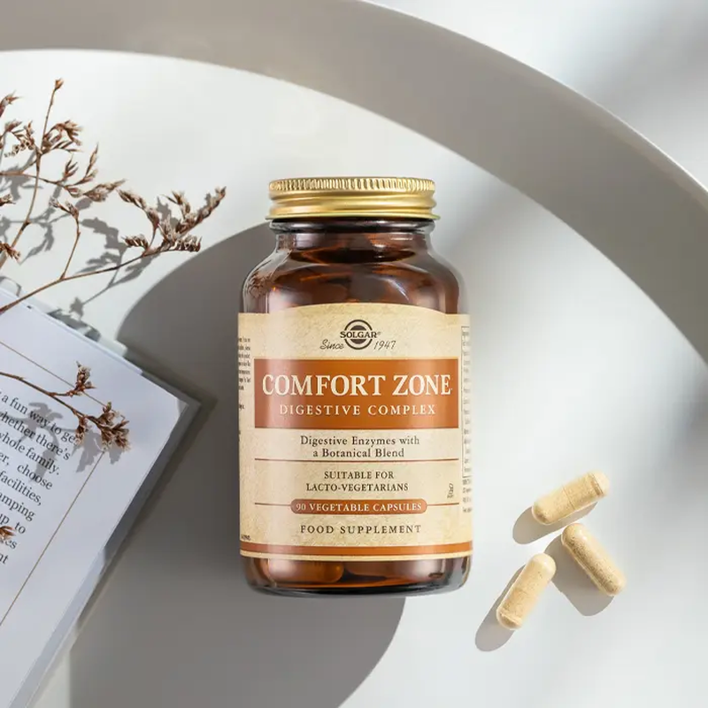 Solgar comfort zone digestive complex x 90 capsules - helps break down difficult to digest foods, , medium-null