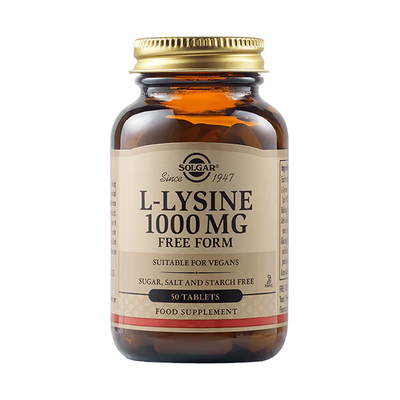Solgar l-lysine 1000mg free form 50 &tau;&alpha;&mu;&pi;&lambda;έ&tau;&epsilon;&sigmaf;, , medium