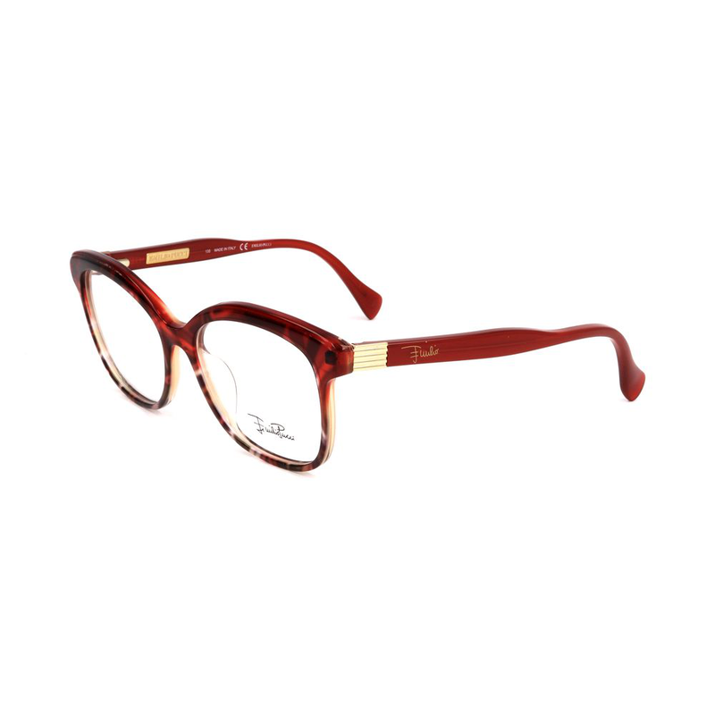 Red plastic glasses (frames)-null