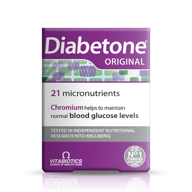 Product image: Vitabiotics diabetone original, helps to mantain blood glucose levels 30capsules, , medium-null