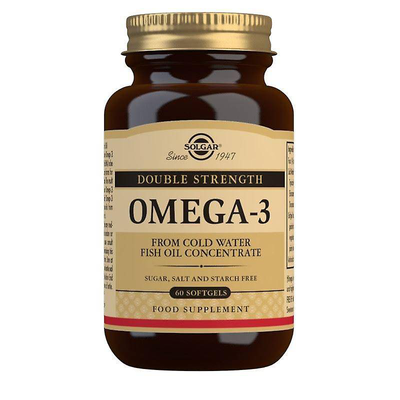 Solgar omega-3 double strength 700mg x 60 softgels - protect the cardiovascular system, , medium