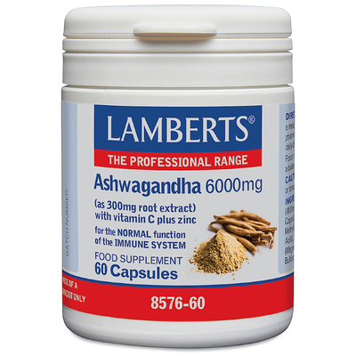 Lamberts ashwagandha 6000mg x 60 capsules, , medium