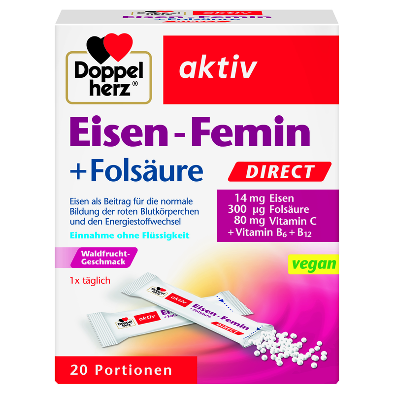 Product image: Doppelherz iron +folic acid -20sachets, , medium-null