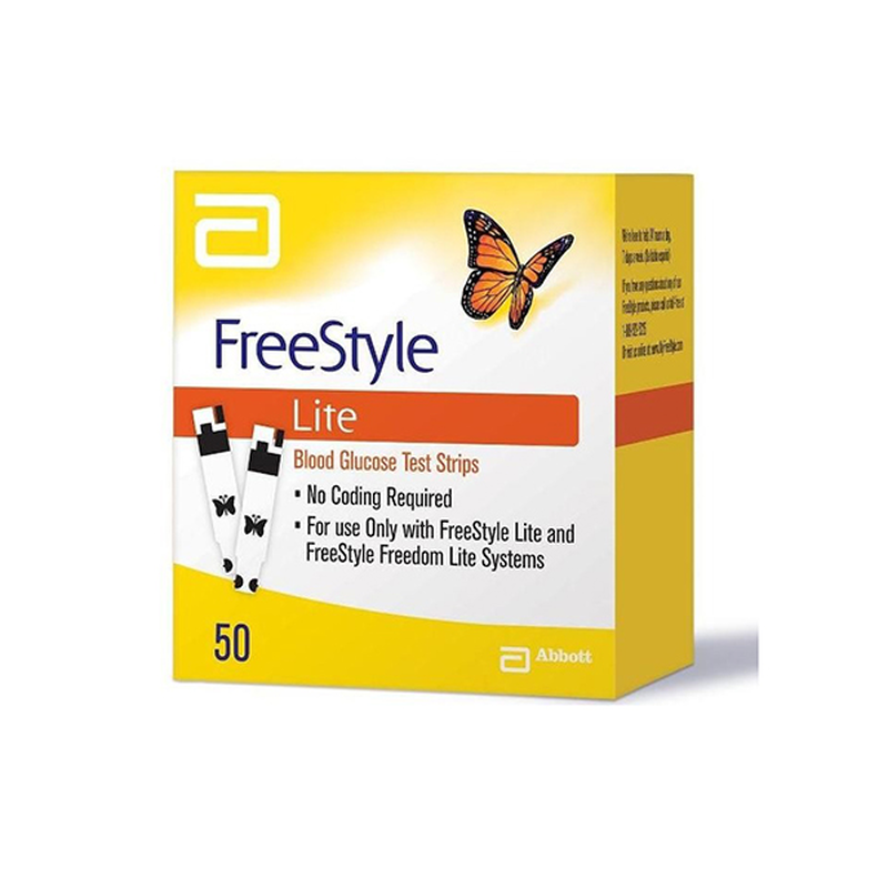 Abbott freestyle lite blood glucose test strips 50pcs, , medium-null