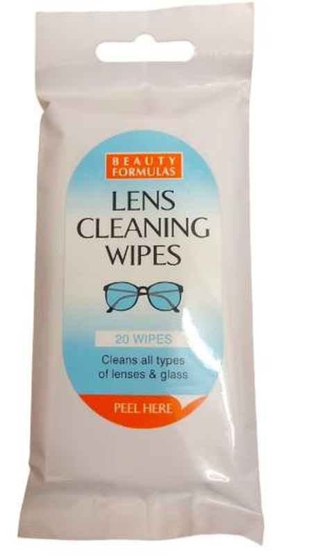 Beauty formulas lens cleaning wipes 20pieces image number null
