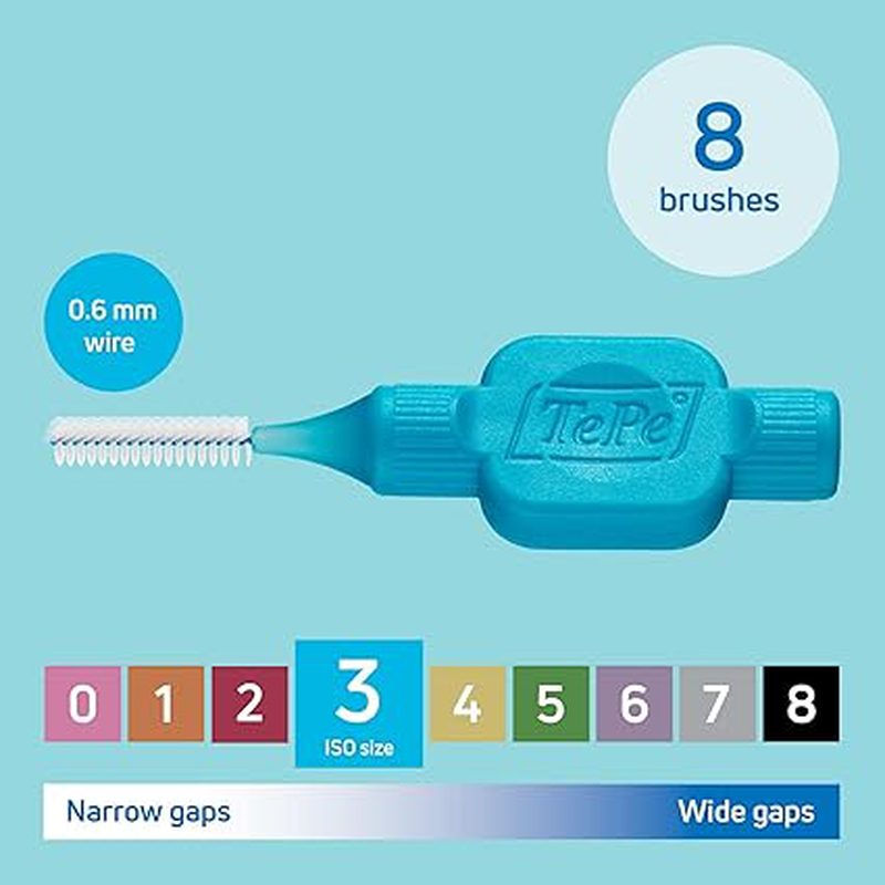 Tepe interdental blue brushes original 0.60mm x 8 pieces, , medium image number null