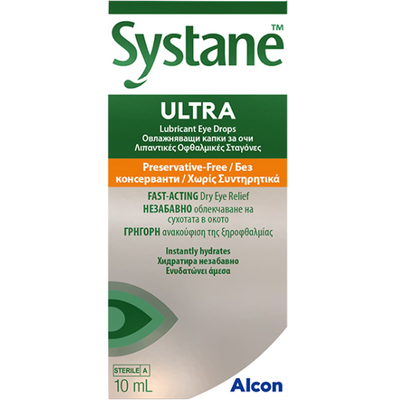 Systane ultra presevative- free, eye drops, 10ml