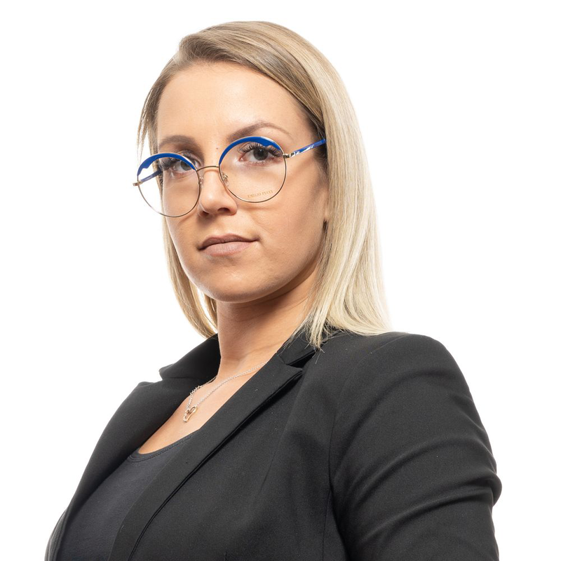 Blue metal & plastic glasses (frames)-null
