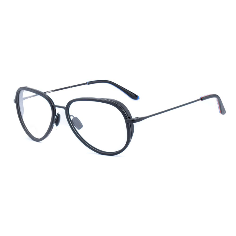 Black stainless steel glasses (frames)-null