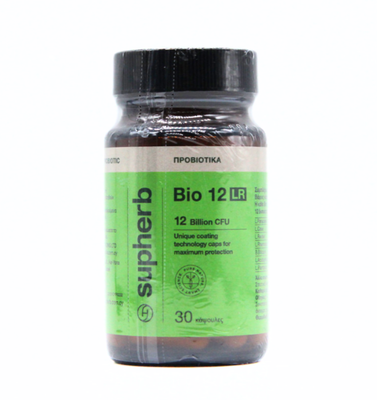 Supherb bio 12 lr x 30 capsules - 12 billion good bacteria which boost immune system, digestion and General health safeguard, , medium
