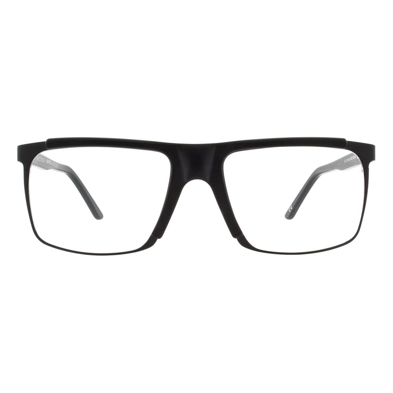 Black metal glasses (frames)-null